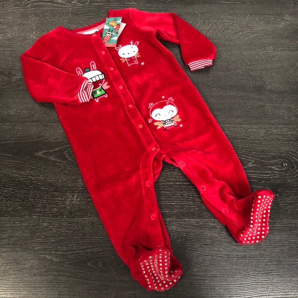 Velvet pyjama - 0-3 months - Picture 2 of 5